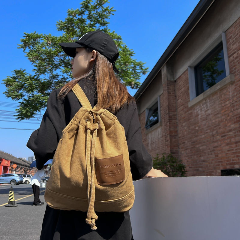 Tas2024Ransel Tali Kanvas Tebal untuk Pria dan Wanita,