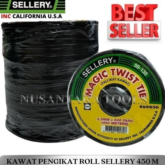 

Pengikat Kabel Magic Twist Tie 480M Hitam Sellery 59-135
