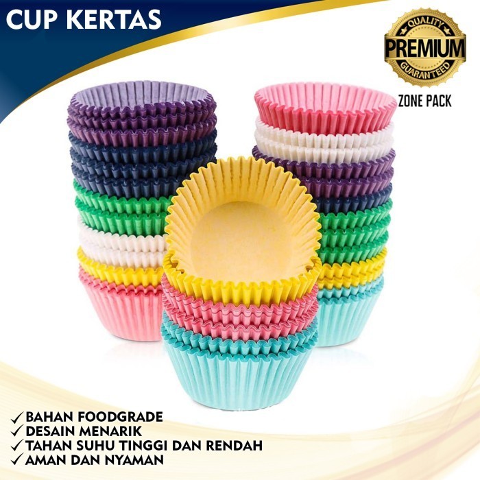 @#@#@#] [100 PCS] Cup Kertas Paper Cup CupCake Cupcake Kertas Kue Kotak