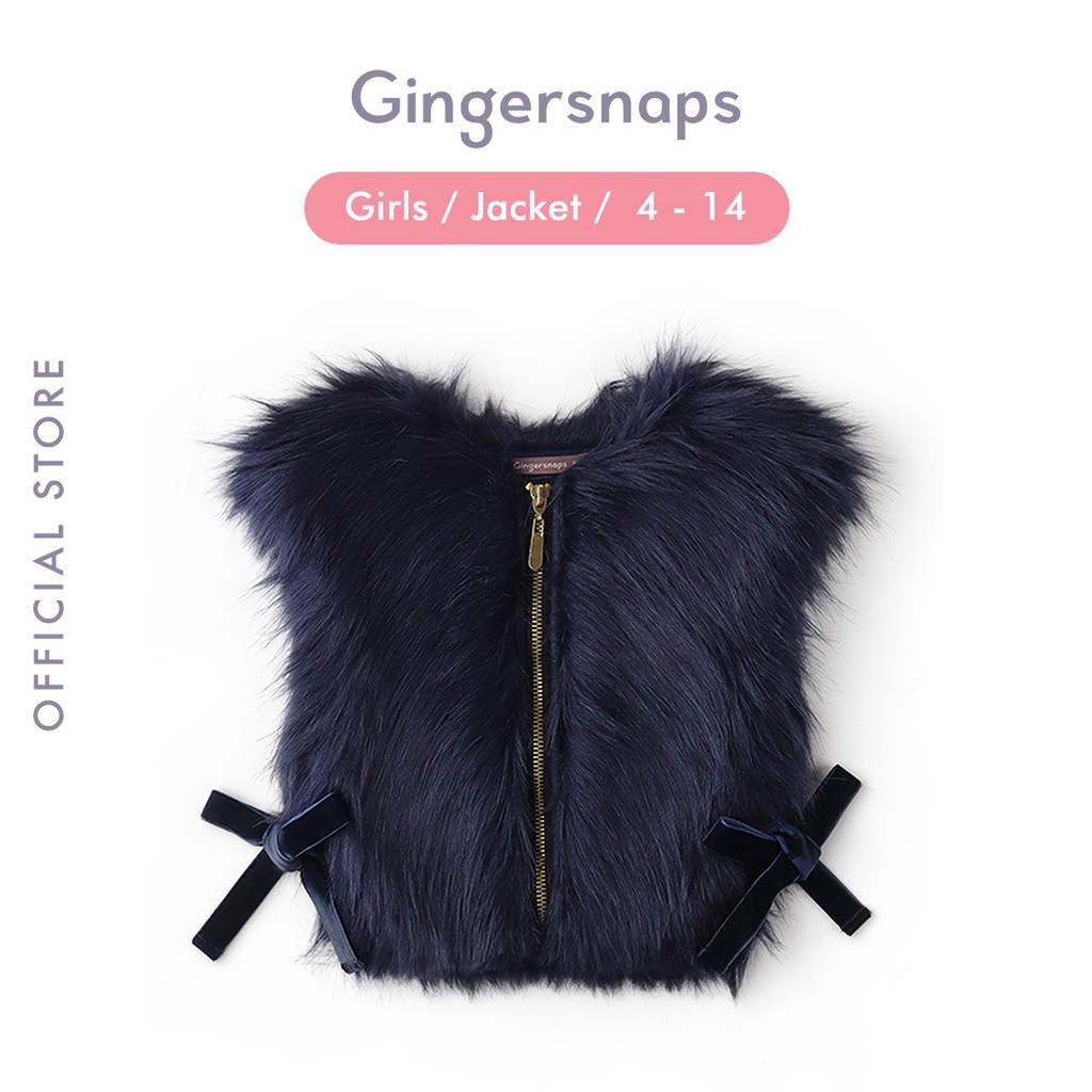Gingersnaps Winter Folklore Jacket Blue - Jaket Anak Perempuan (Biru)