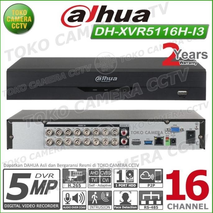 Dvr Recorder Cctv Dahua 16 Channel Cctv Dahua 16Ch 5Mp