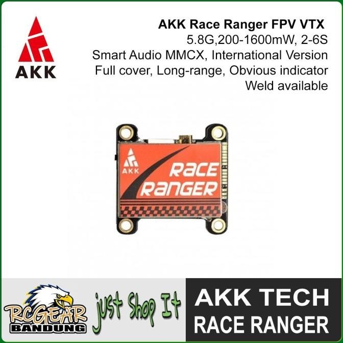 Akk Race Ranger Vtx Analog 5.8G 1600Mw 30X30Mm Video Transmitter