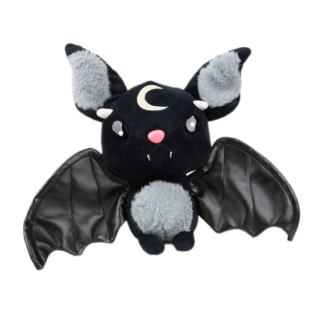11.8 Inci Lucu Hitam Gelap Monster Jahat Vampir Kelelawar Mainan Mewah Boneka Trik Halloween Anime B