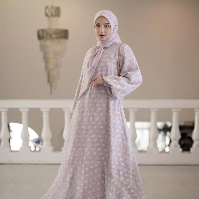 Dress Muslim Mandjha Ivan Gunawan - Flower Up Dress | Abaya Gamis Stok Terbatas
