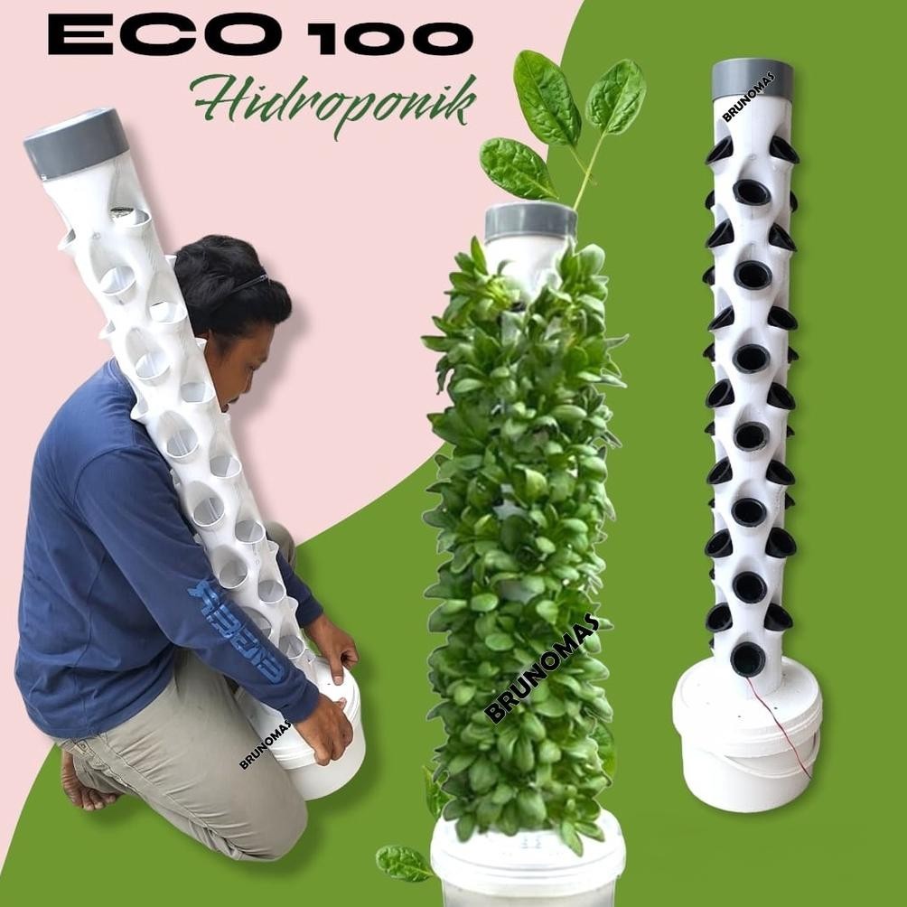 SALE Paket Instalasi Hidroponik ECO TOWER 100 - Pipa Hidroponik 4 inc PROMO