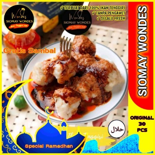 

SOMAY FROZEN IKAN TENGGIRI ASLI ISI 30 PCS SIOMAY WONDES