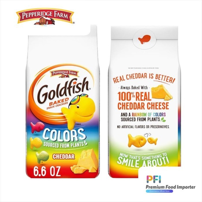 

Pepperidge farm goldfish cheddar collors - crackers keju