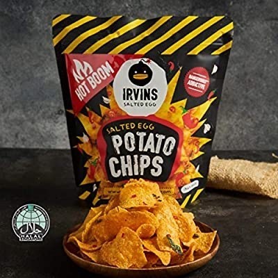 

[HOT BOOM] IRVINS Salted Egg Potato Chips Spicy (105 gr)