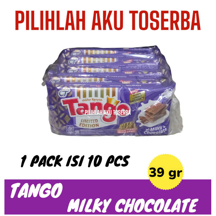 

Tango Wafer MILKY CHOCOLATE 39 gr - ( HARGA 1 KARTON ISI 6 PACK )
