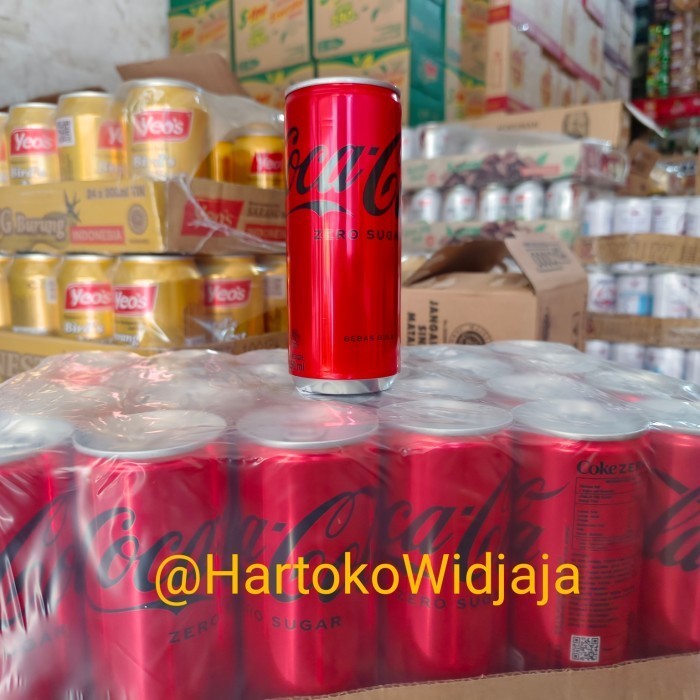 

COCA COLA KALENG ZERO SUGAR 330ML / 250ML DUS ISI 24 KALENG