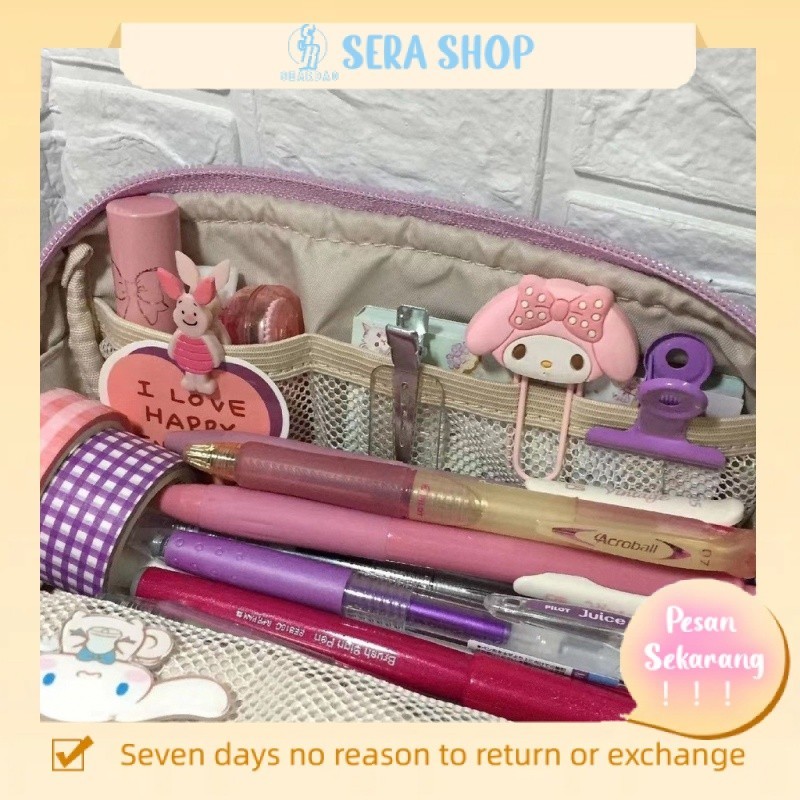 

☃Kotak pensil sera gadis Jepang berkualitas tinggi ceruk berkapasitas besar asli multi-fungsi 2021 kotak alat tulis populer baru