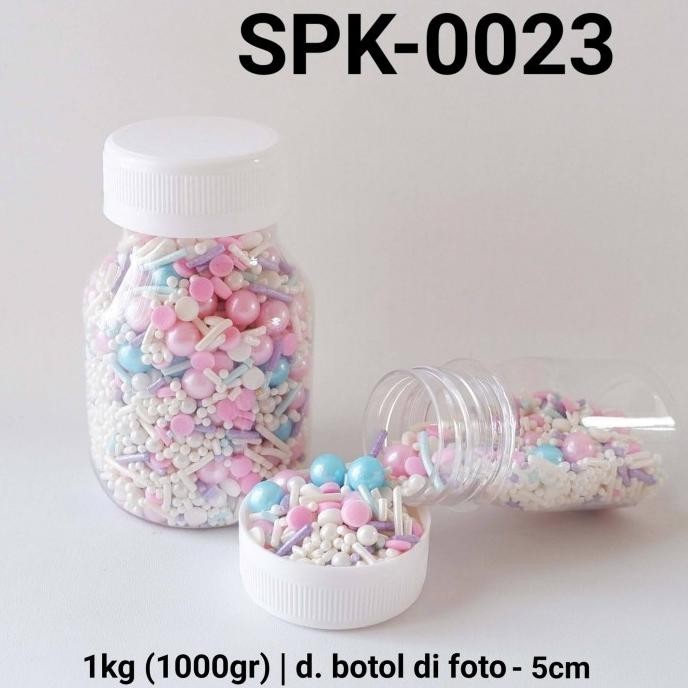 

SPK-0023 Sprinkles sprinkle sprinkel 1kg 1 kg mutiara meses mix pastel