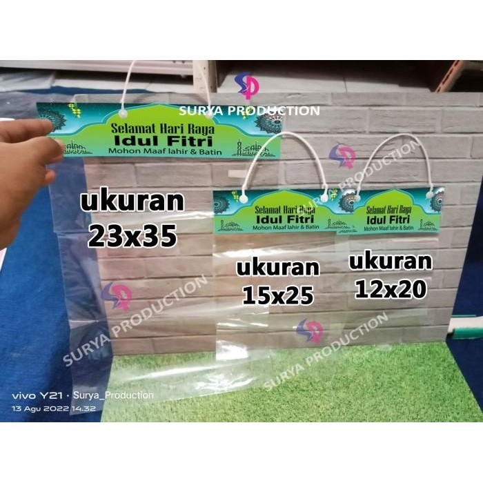 

(Isi 6) Tas Plastik Se Lebaran / Tas Bingkisan Label Snack Ukuran 091