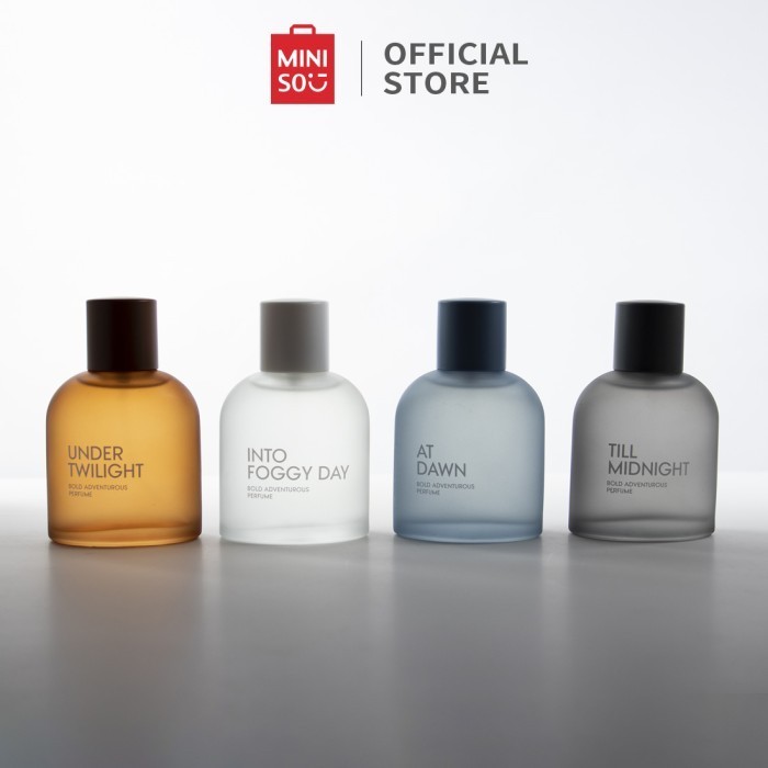 OFC MINISO Bold Adventurous Perfume Miniso New Series At Dawn Into Foggy Day Till Midnight Under Twi