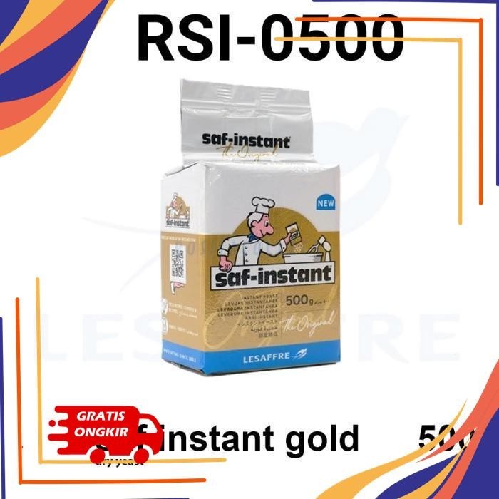 

SAF INSTANT GOLD DRY YEAST RAGI KERING INSTANT 500 GR RSI-0500 BEST PRODUK