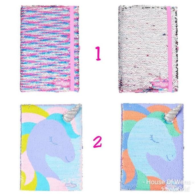 

SMIGGLE A5 RIVERSEY SEQUIN NOTEBOOK - BUKU DIARY NOTEBOOK SMIGGLE