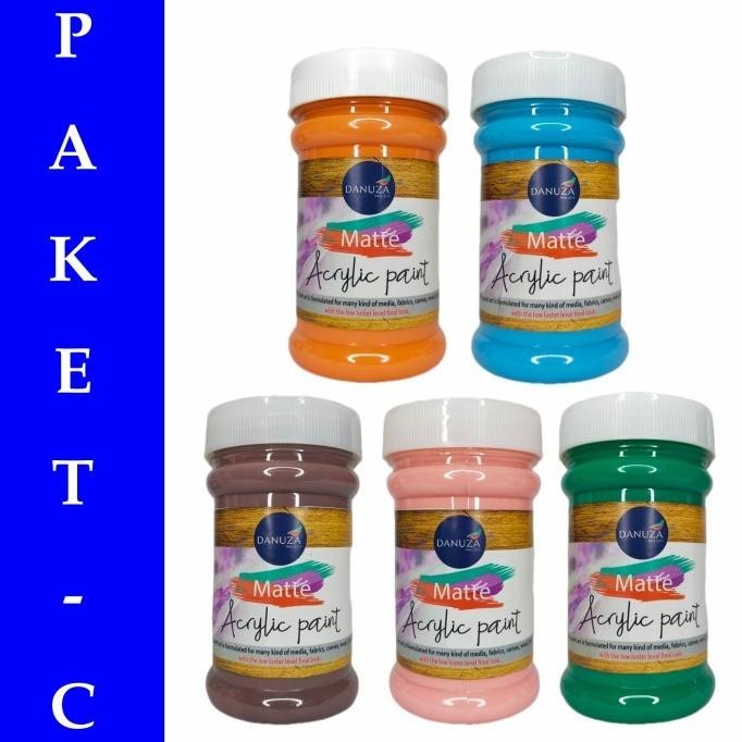 

Terjangkau - Cat Lukis Acrylic Paint Tipe Matte Series Paketan - Paket A, 150ml ,.