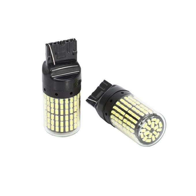 Flash Sale BOHLAM LAMPU LED SEN SEIN SUPER BRIGHT CANBUS T20 TANCAP 144LED - Putih .,