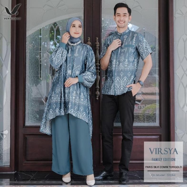 Bisa Cod (Ready Stok) Vente Daily Virsya Family - Gamis Keluarga - Baju Keluarga Bisa Dibeli Terpisa