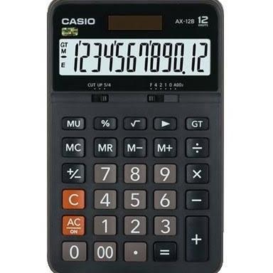 

New - Casio AX 12 S - Calculator Kalkulator Meja Kantor Office AX-12 ~