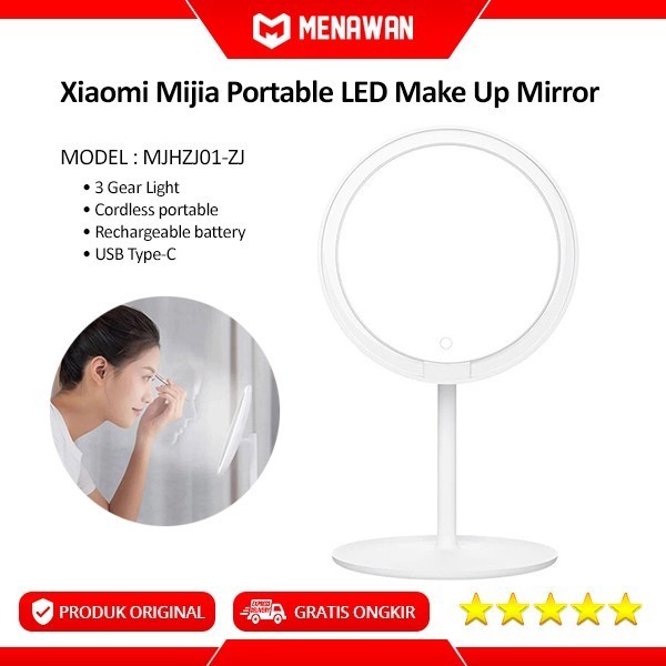 Jia Portable Led Make Up Kaca Cern Rias Lampu Led