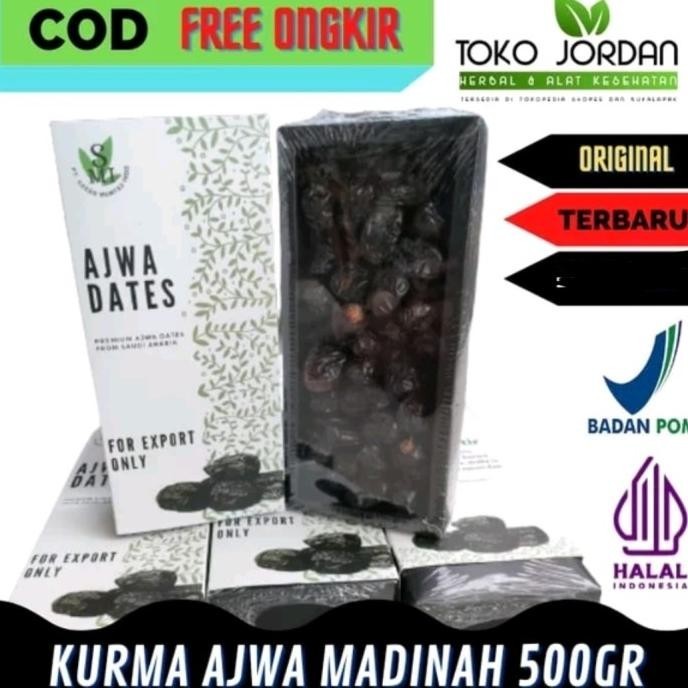 

Kurma Ajwa Medina 500Gr Kurma Ajwa Organic Castle Farm Jumbo Ajwa Orig