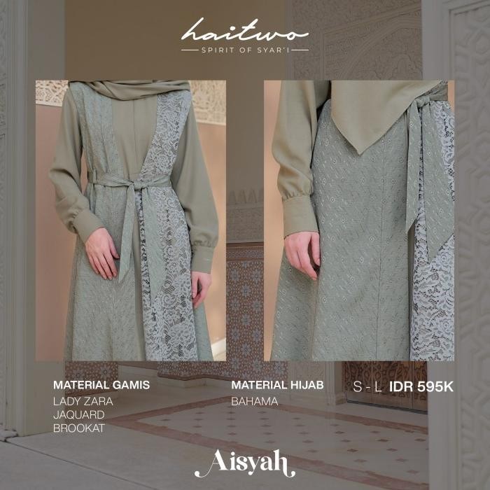 Haitwo Couple 03 Aisyah Ammar | Baju Pasangan Gamis Koko Couple Sarimbit Keluarga Muslim Termurah CO