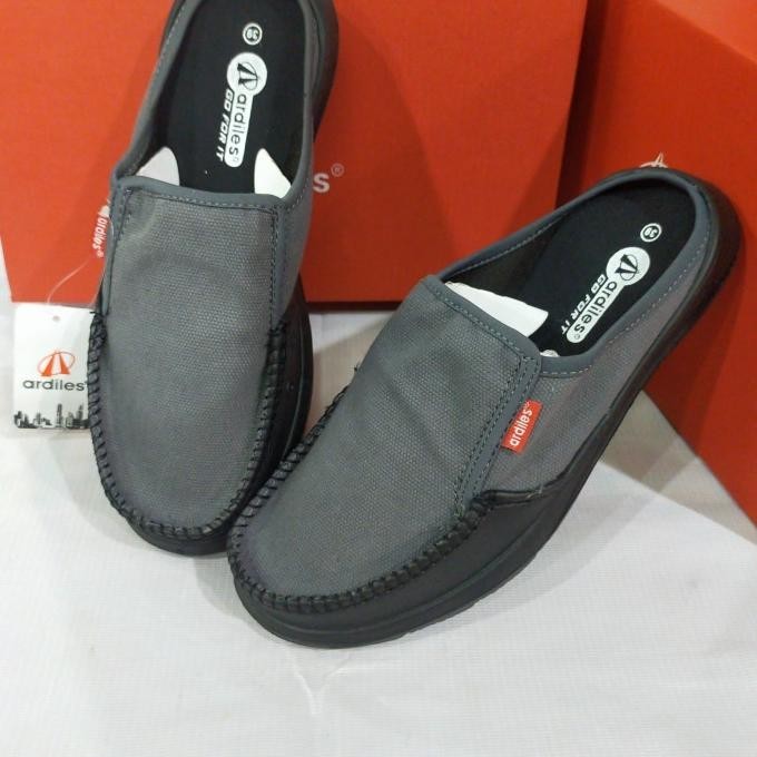 Sandal sepatu selop karet pria ARDILES Manco,Abu original