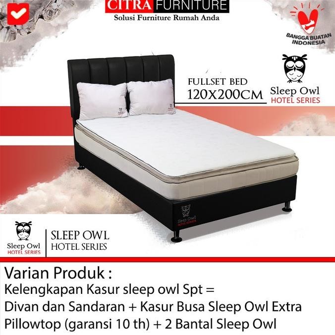 Dipan divan sandaran untuk springbed atau kasur (120x200)-BOSTON