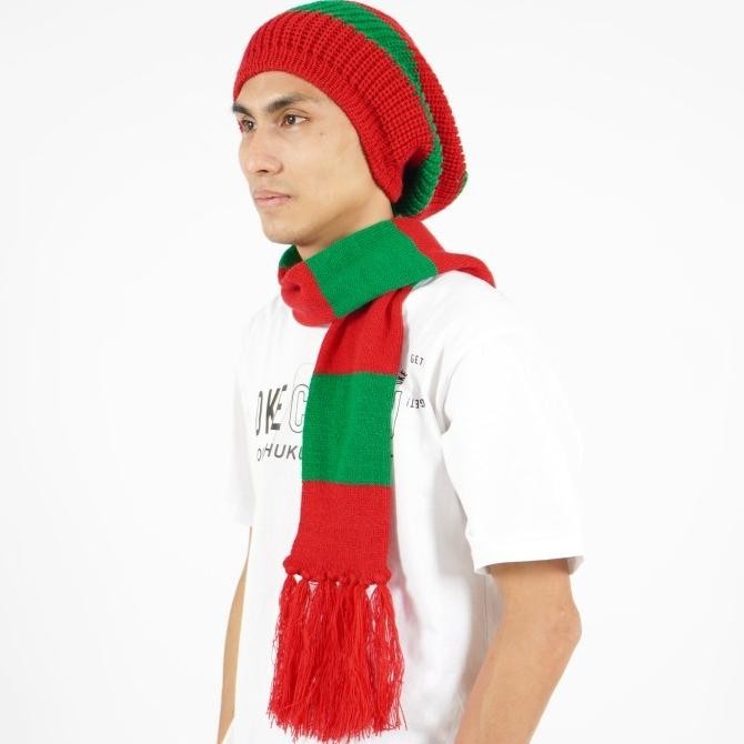 Edisi Khusus Natal Syal Natal Topi Natal Syal Rajut Aksesoris Natal