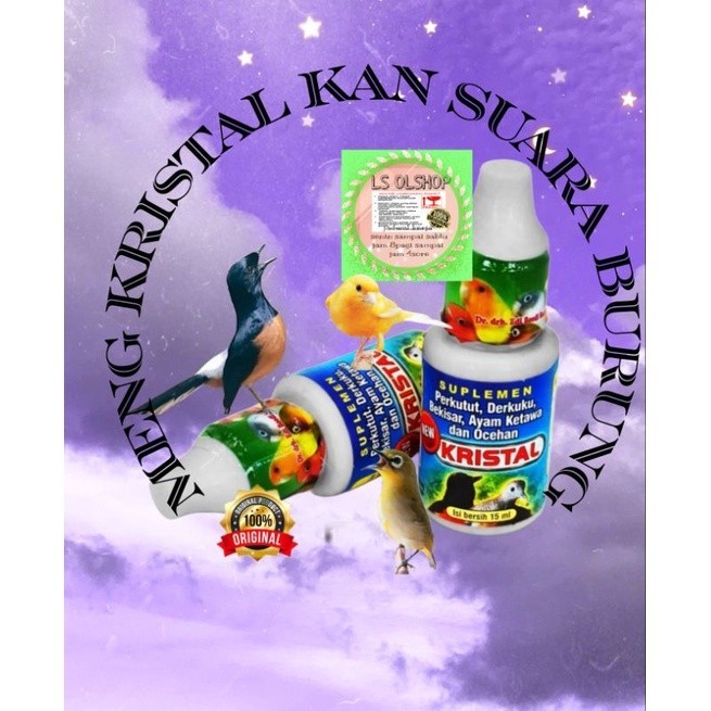 kristal dr edi vitamin burung murai suara bening cucak ijo by drh edhi