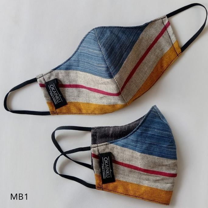 Okainku Masker Kain Mustard Black Series