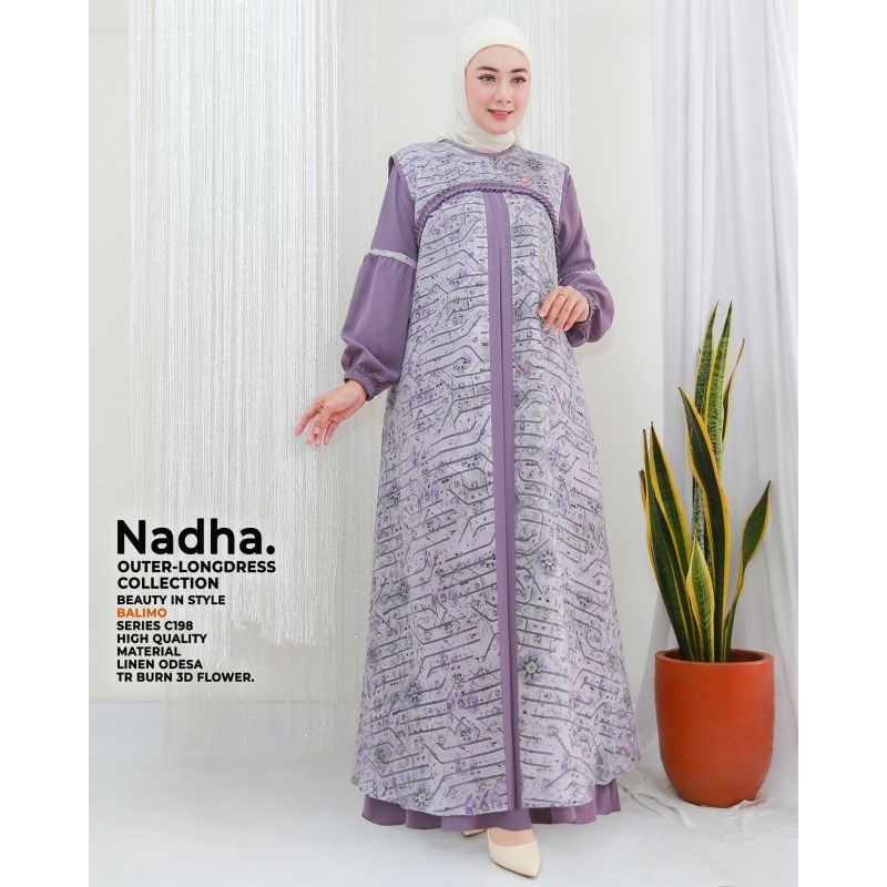 gamis nadha  by balimo,linen odesa by balimo Gamis balimo terbaru original best seller