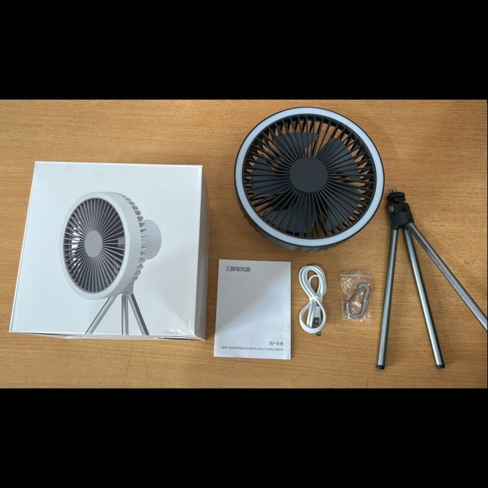 Kipas Angin Camping Portable LED Outdoor Camping Fan