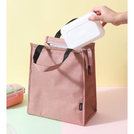 SALE Lunch bag aesthetic korean style | Tas Lunch Tote Bag Food Box Foil | Cooler Bag | Tas Makan Si