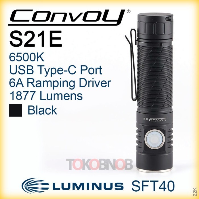 Convoy S21E Luminus SFT40 Ramping Driver Flashlight - Senter LED