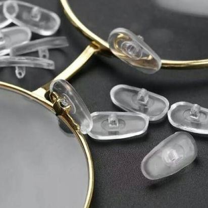 (SKR) Silicone Transparant Penyangga Hidung Untuk Kacamata / Silikon Karet NOSEPAD Ganjalan Hidung