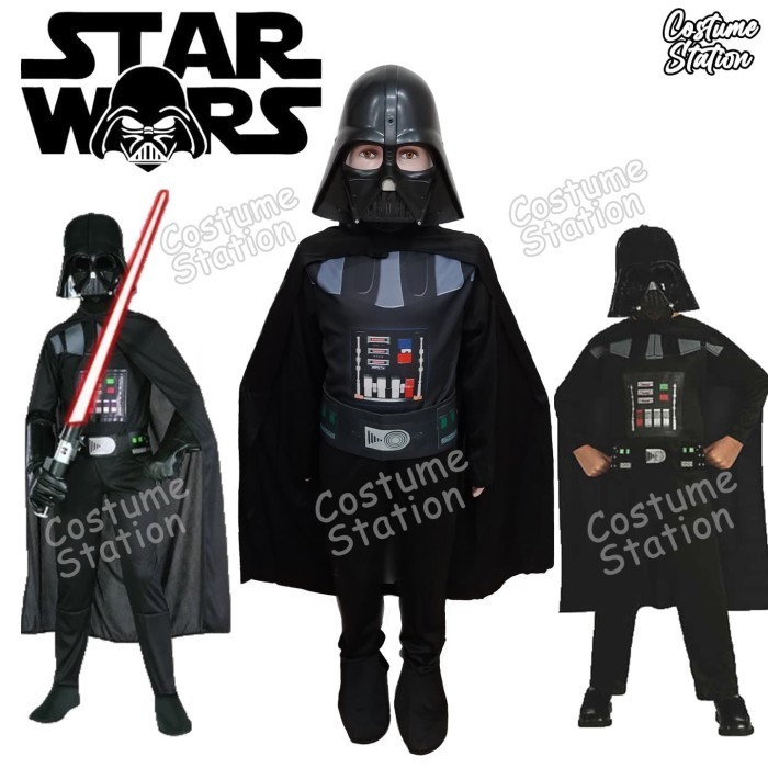 Kostum Star Wars Darth Vader / Costume Vader Star Wars Anak Laki