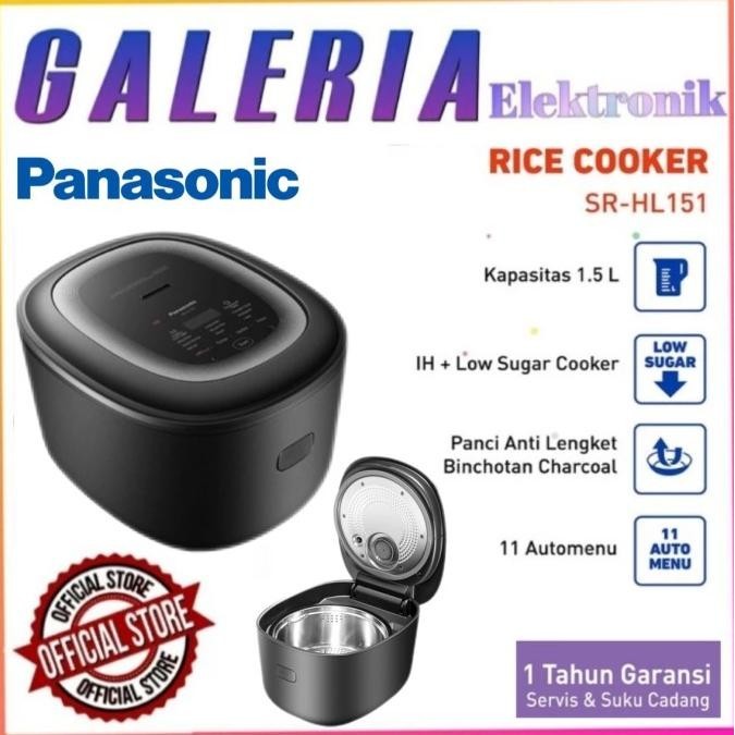 Rice Cooker Panasonic Low Carbo Sugar 1.5 L Sr-Hl151 Ksr Induction  Monsterkruw