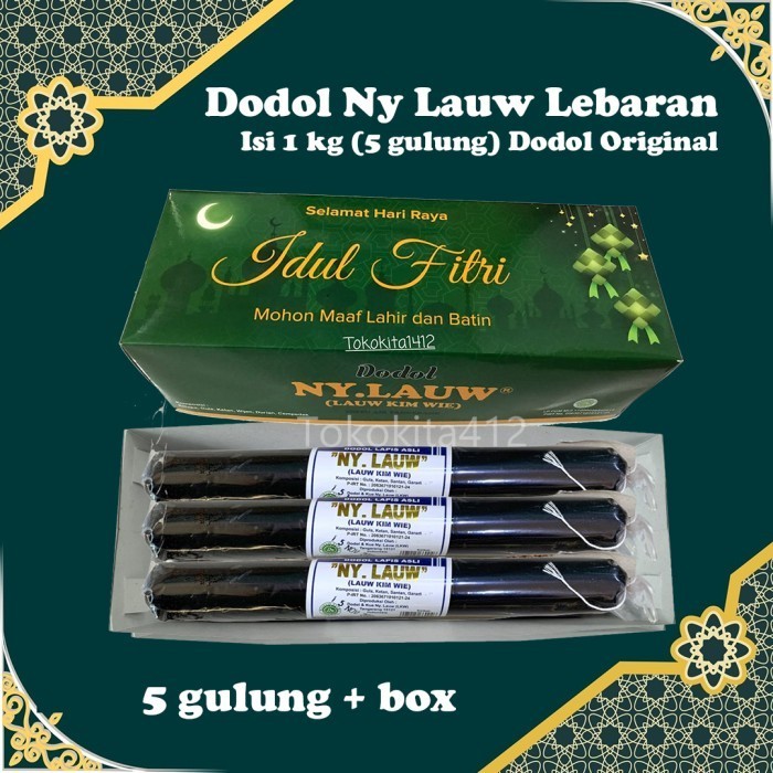 

Limited Dodol Ny Lauw Hampers Lebaran 1 kg Idul Fitri - 1 kg Kacng Mede Baru!