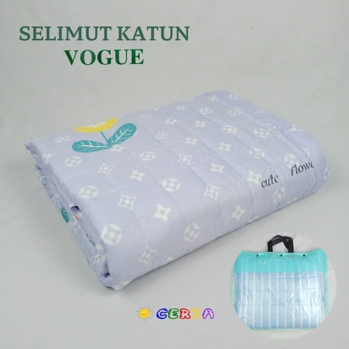 Selimut Katun Traveling Dewasa VOGUE 180x200cm Beautyfox