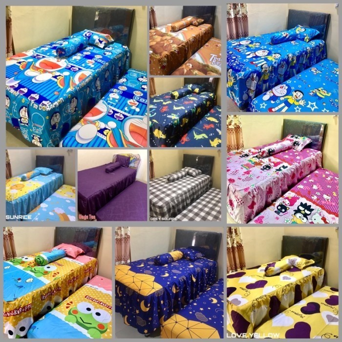 Sprei Bed Sorong Sprei Dorong Sprei 2in1 Sprei Anak Sprei Murah