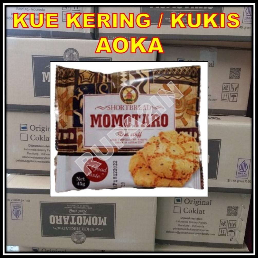 

{cookies} Roti Biskuit Kering AOKA Kukis Momotaro Shortbread Cookies rasa Original ( KARTON / DUS ) TERLARIS