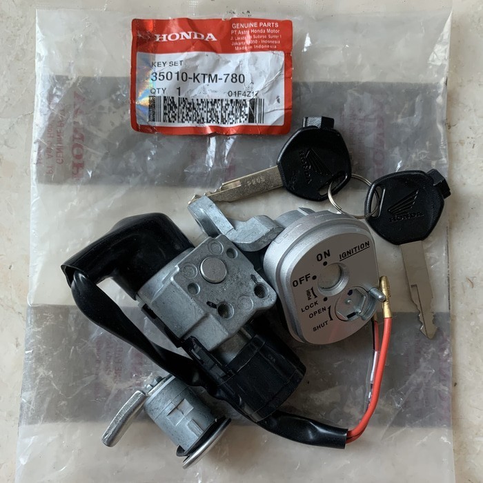 KUNCI KONTAK KEYSET KEY SET MOTOR HONDA SUPRA X 125 OLD LAMA KARBU KTM