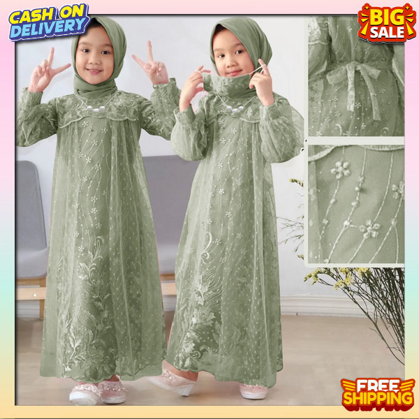 Dreis Gamis Anak Anak Ghamis Dress Muslim Remaja Gmis Bestseller Kids Pakaian Hari Raya Ansk Kecil P