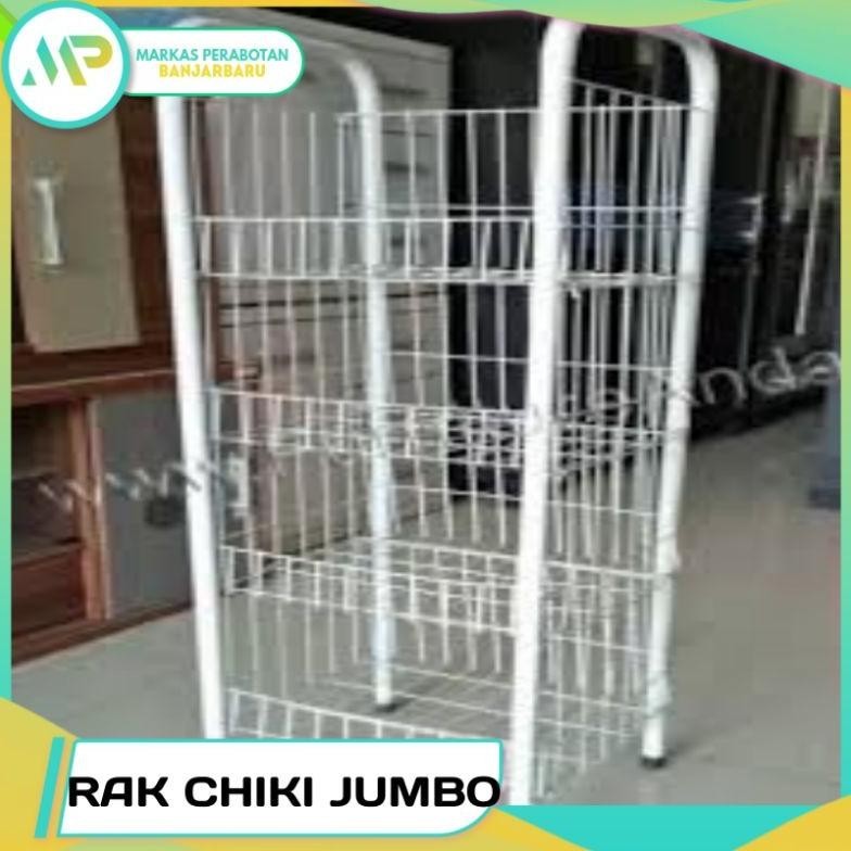 amn- Rak Chiki/Rak display jumbo / rak cemilan / rak  4 susun /  rak 4 tingkat jumbo Promo