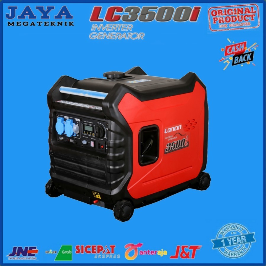 Genset Bensin 3500I Generator Genset Silent Inverter LONCIN LC3500i