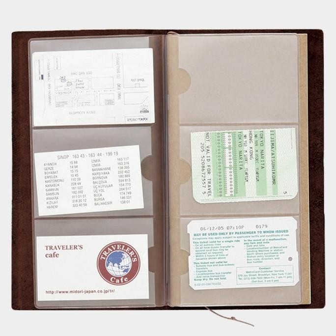 

NEW PROMO TRAVELERS NOTEBOOK REFILL 007 | CARD FILE / HOLDER | REGULAR SIZE PACKING BAGUS