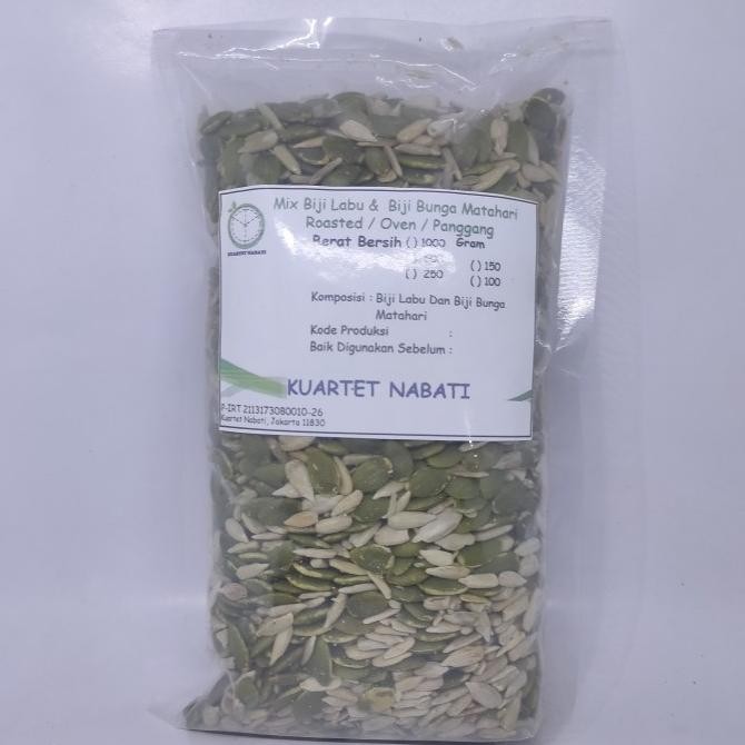 

1000gr Roasted Mix Biji Labu/ Pumpkin Seeds & Biji Bunga Matahari L83S