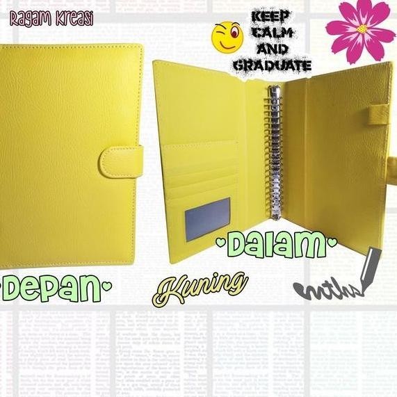 

CR - BIG SALE!! (isa-770) Binder Polos KULIT 26 Ring B5 - Kertas dan Pembatas TERLARIS